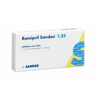 Рамиприл Сандоз 1,25 мг 100 таблеток 