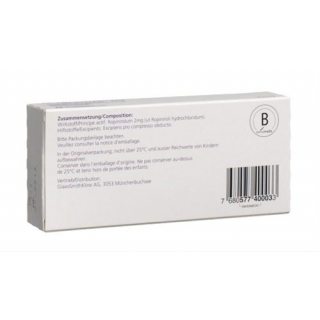 Рекуип Модутаб 2 мг 28 таблеток покрытых оболочкой 