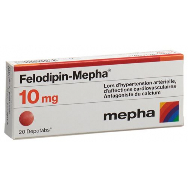 Фелодипин Мефа 10 мг 20 депо таблеток