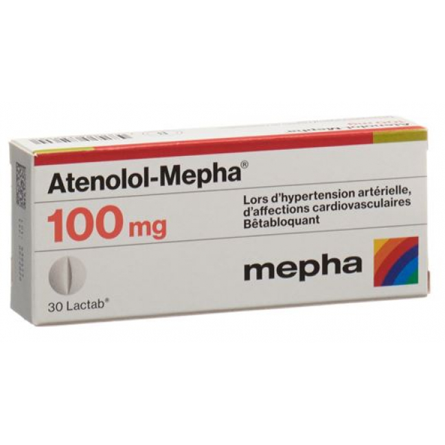 Atenolol Mepha 100 mg 100 Lactabs