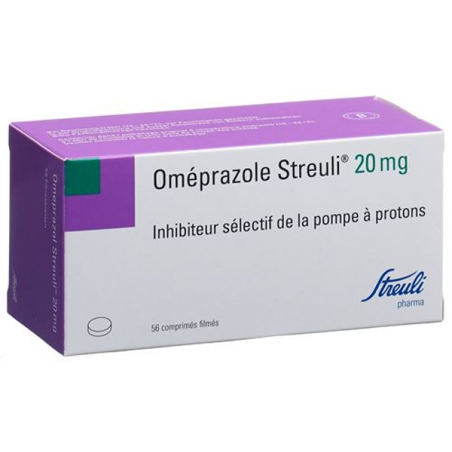 Omeprazol Streuli 20 mg 56 filmtablets