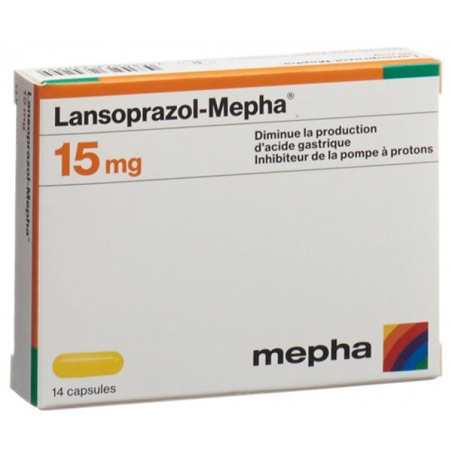 Лансопразол Мефа 15 мг 56 капсул