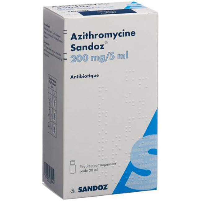 Азитромицин Сандоз суспензия 200 мг / 5 мл флакон 30 мл 