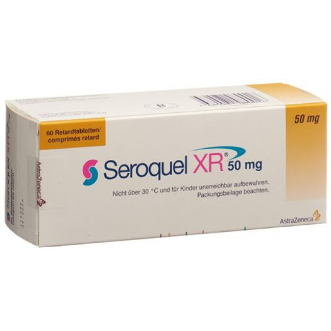 Сероквель XR 50 мг 60 ретард таблеток