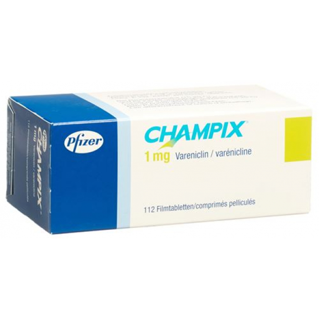 Чампикс 1 мг 112 таблеток покрытых оболочкой