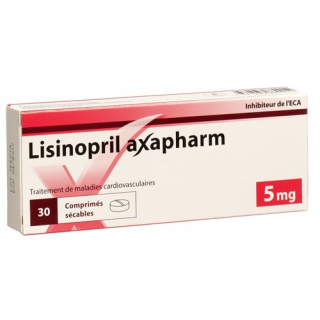 Лизиноприл Аксафарм 5 мг 30 таблеток 