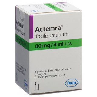 Актемра (тоцилизумаб) инфузионный концентрат 80 мг / 4 мл флакон 4 мл