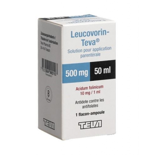 Лейковорин Тева раствор для инъекций 500 мг / 50 мл 1 флакон 50 мл