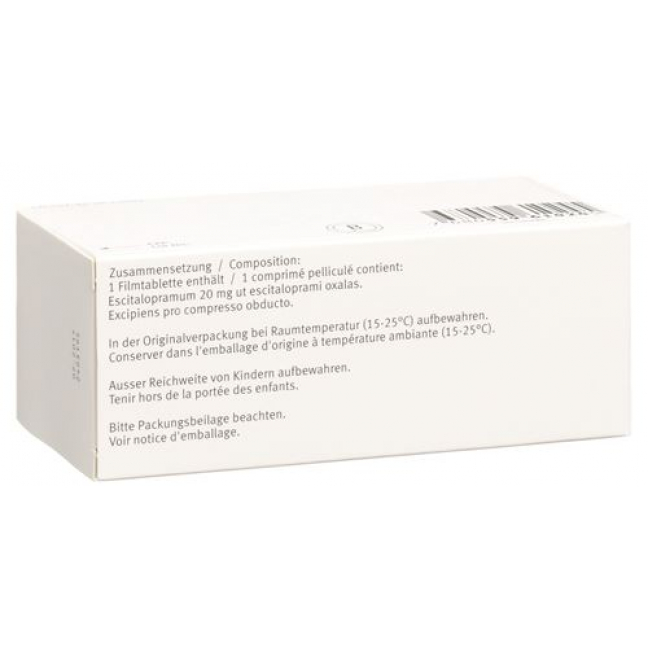 Ципралекс 20 мг 98 таблеток покрытых оболочкой 