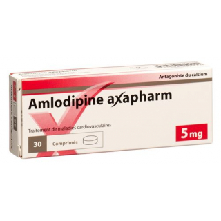 Aмлoдипин Аксафарм 5 мг 30 таблеток