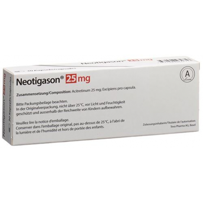 Неотигазон 25 мг 30 капсул