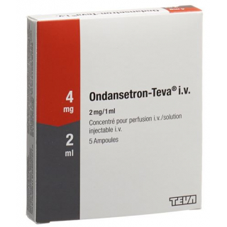Ондансетрон Тева концентрат для инфузий 4 мг / 2 мл 5 ампул по 2 мл