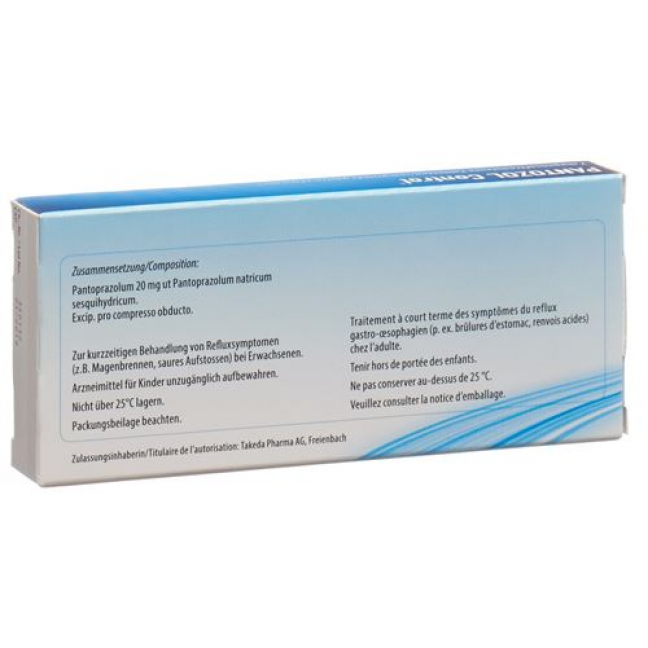 Пантозол Контроль 20 мг 7 таблеток покрытых оболочкой