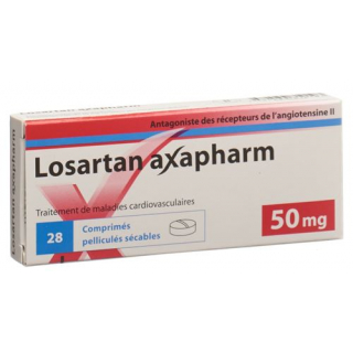 Лозартан Аксафарм 50 мг 28 таблеток покрытых оболочкой
