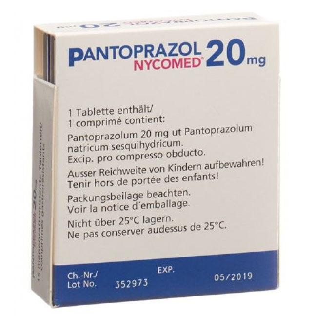 Пантопразол Никомед 20 мг 15 таблеток 