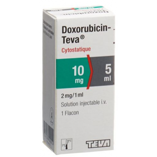 Доксорубицин Тева 10 мг / 5 мл флакон 5 мл