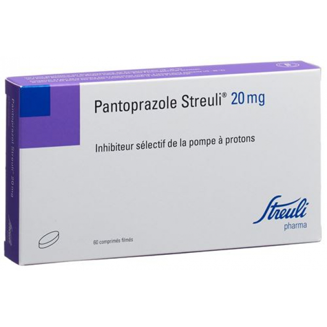 Пантопразол Штройли 20 мг 60 таблеток покрытых оболочкой