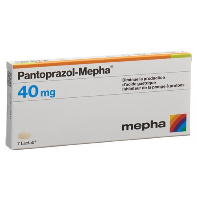 Пантопразол Мефа 40 мг 7 таблеток покрытых оболочкой