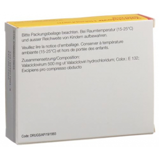 Валацикловир Хелвефарм 500 мг 10 таблеток покрытых оболочкой 