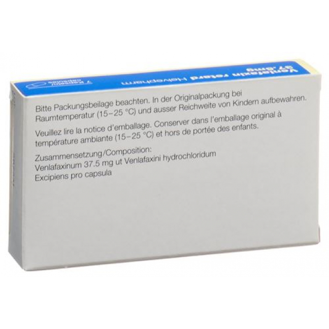Венлафаксин Ретард Хелвефарм 37.5 мг 7 капсул 