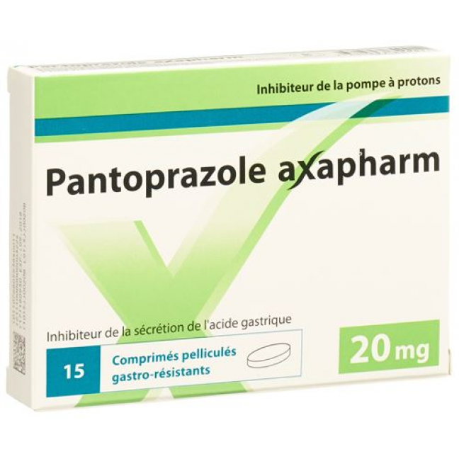 Пантопразол Аксафарм 20 мг 15 таблеток покрытых оболочкой