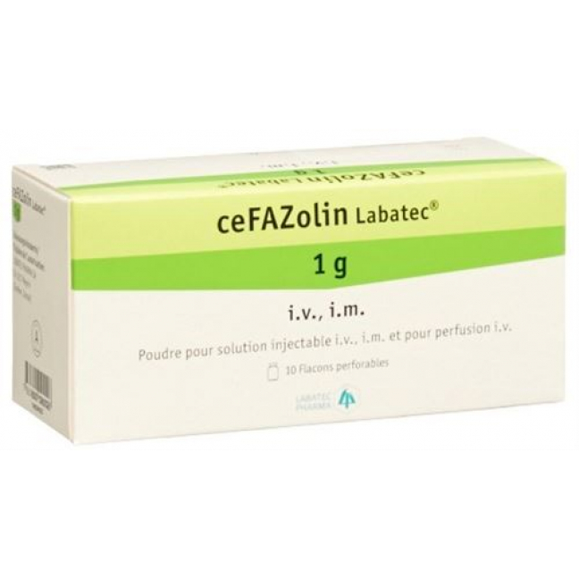 Цефазолин Лабатек сухое вещество 1 г 10 флаконов