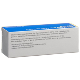 Циталопрам Хелвефарм 40 мг 98 таблеток покрытых оболочкой