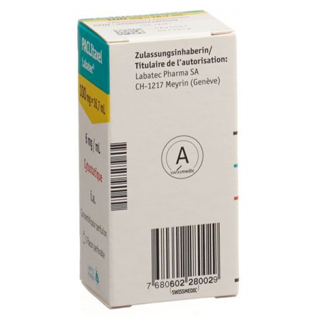 Paclitaxel 100 mg/16.7ml Durchstechflasche 20 ml