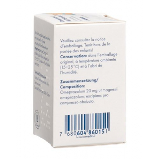 Омепразол МУТ Сандоз 20 мг 14 таблеток покрытых оболочкой