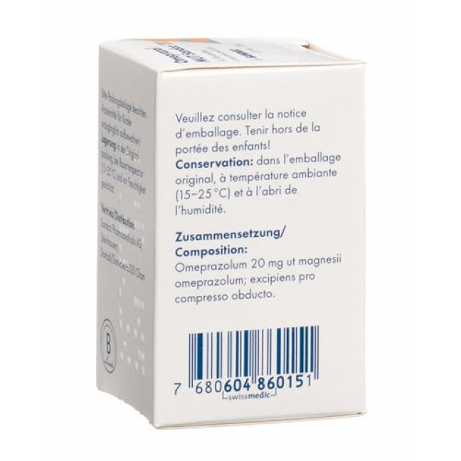 Омепразол МУТ Сандоз 20 мг 14 таблеток покрытых оболочкой