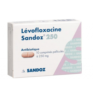 Левофлоксацин Сандоз 250 мг 10 таблеток покрытых оболочкой