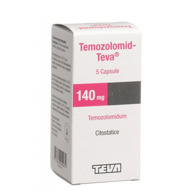 Темозоломид Тева 140 мг 5 капсул