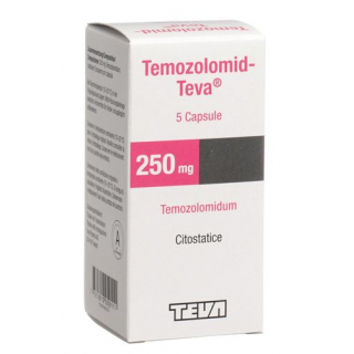 Темозоломид Тева 250 мг 5 капсул 