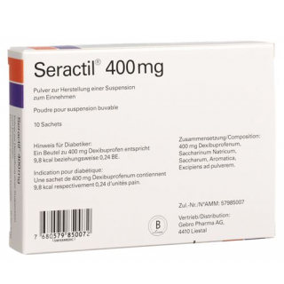 Серактил порошок для пероральной суспензии 400 мг 10 пакетиков