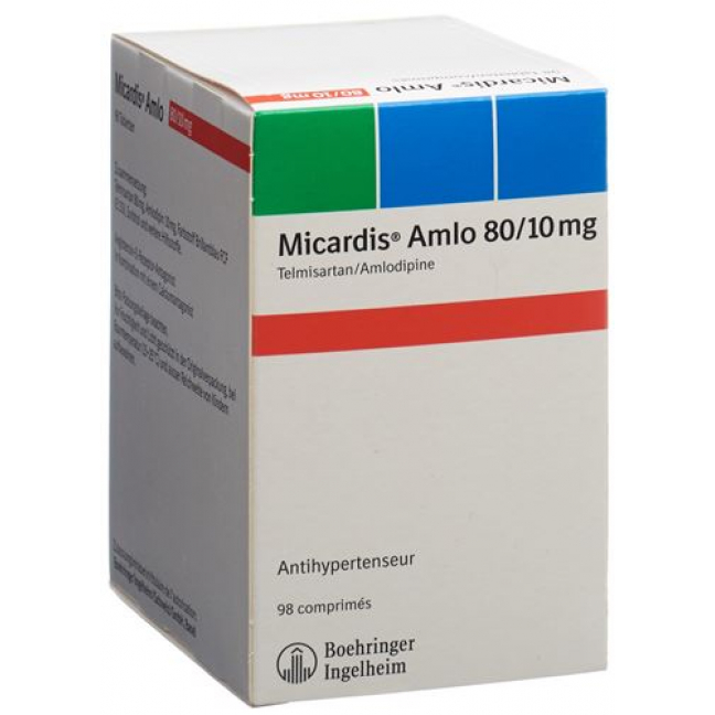 Микардис Aмлo 80/10 мг 98 таблеток