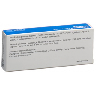 Прамипексол Хелвефарм 0,125 мг 30 таблеток