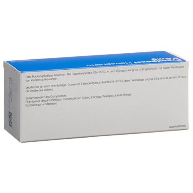 Прамипексол Хелвефарм 0,5 мг 100 таблеток
