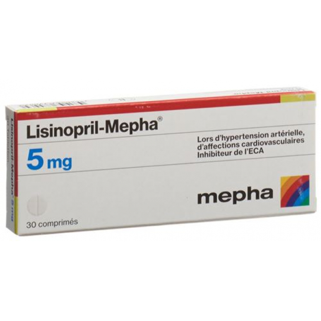 Лизиноприл Мефа 5 мг 100 таблеток