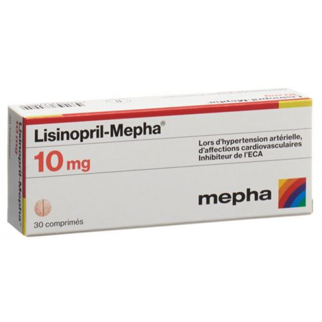 Лизиноприл Мефа 10 мг 30 таблеток
