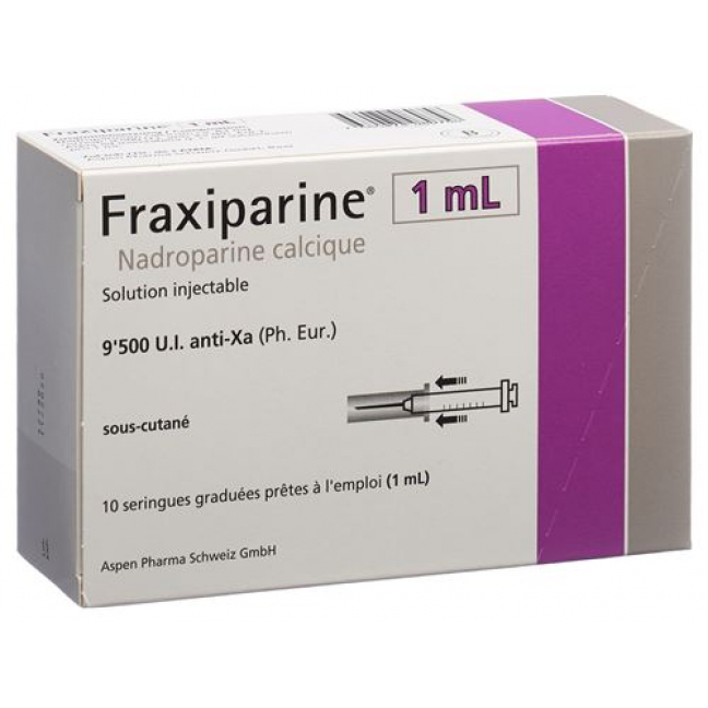 Фраксипарин 1 мл 10 предварительно заполненных шприцев по 1 мл
