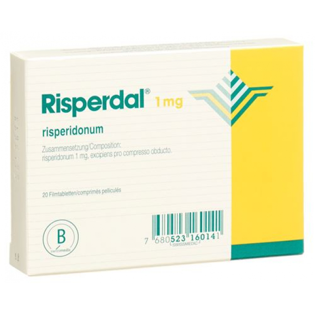 Риспердал 1 мг 60 таблеток покрытых оболочкой