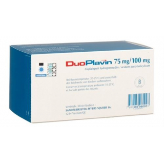 ДуоПлавин 75/100 мг 84 таблетки