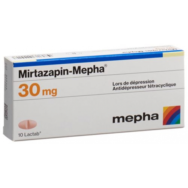 Миртазапин Мефа 30 мг 100 таблеток покрытых оболочкой