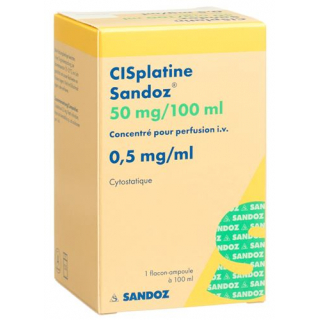 Цисплатин Сандоз инфузионный концентрат 50 мг / 100 мл флакон 100 мл