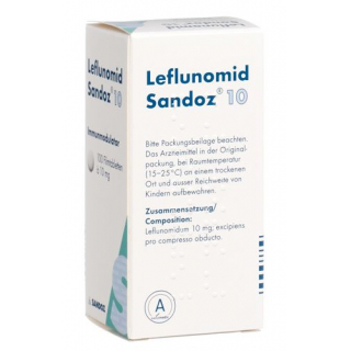 Лефлуномид Сандоз 10 мг 100 таблеток покрытых оболочкой 
