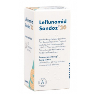 Лефлуномид Сандоз 20 мг 100 таблеток покрытых оболочкой 