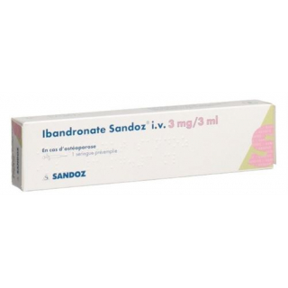 Ибандронат Сандоз раствор для в/в инъекций 3 мг / 3 мл 1 предварительно заполненный шприц