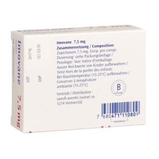 Імован плівка таблетки 7,5 мг 100 шт Імован плівка таблетки 7,5 мг 100 шт