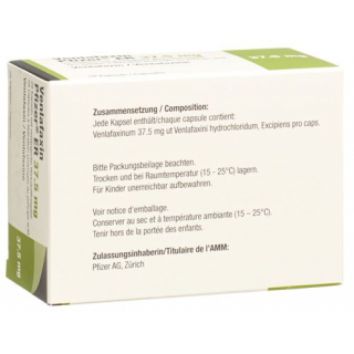 Венлафаксин Пфайзер ER 37.5 мг 28 ретард капсул