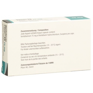 Венлафаксин Пфайзер ER 75 мг 14 ретард капсул